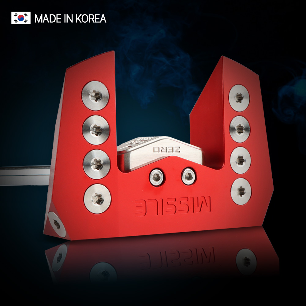 미사일 골프 제로토크 CNC 밀링 퍼터 파이어 레드 - 상품 이미지
