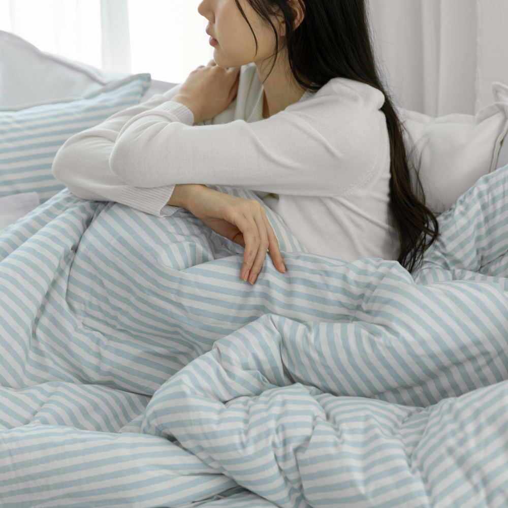 슬라운드 인네이처 핀포인트 부드러운 고밀도 순면 모달 사계절 겨울 차렵 이불 SS