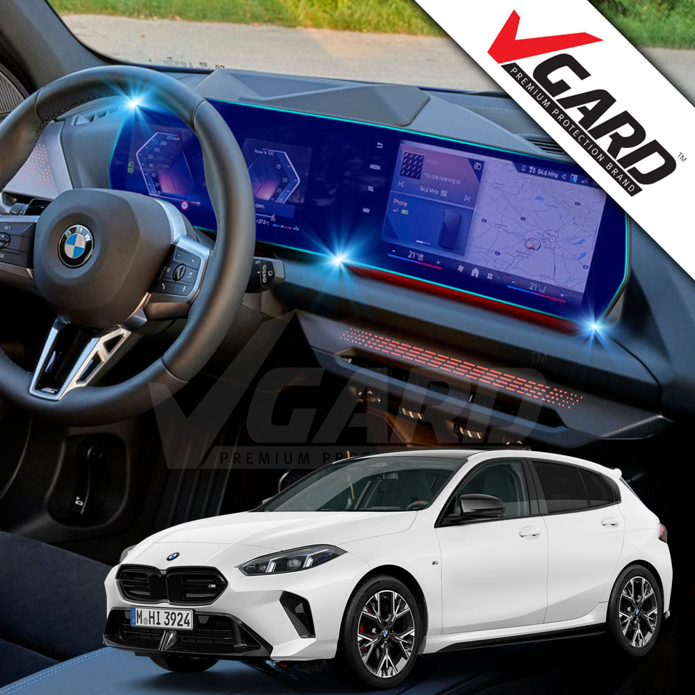 BMW 신형 1시리즈 내비게이션 디스플레이 지문방지 보호필름 브이가드 - 메인 이미지