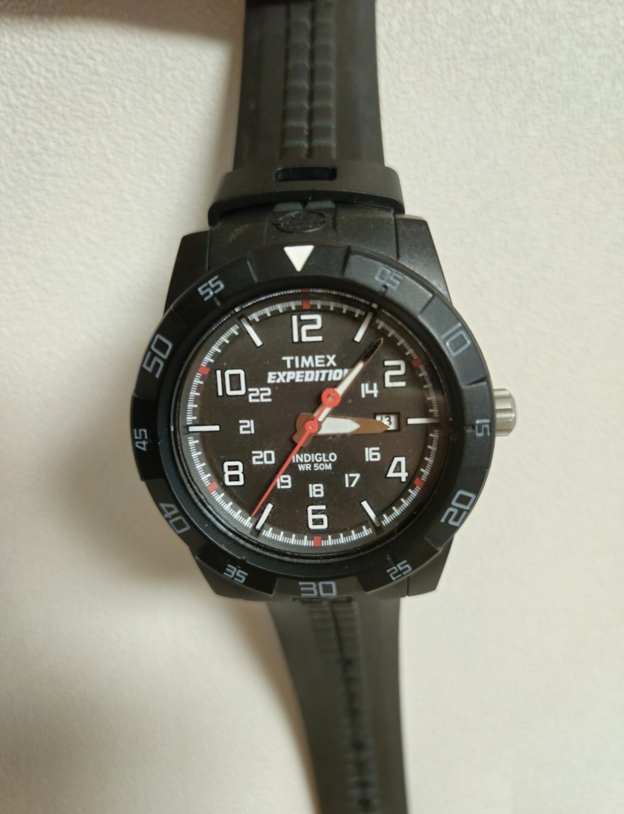 타이맥스 익스페디션 탐험용 방수 스포츠 시계 남자 손목시계 44mm TIMEX 레진 블랙 - 메인 이미지