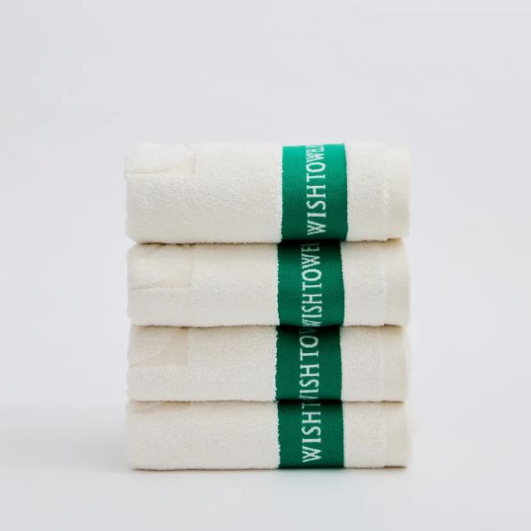 위시타올 시그니처 위시라인 4P 선물세트 (3Colors) 210g 고중량 호텔수건 100%뱀부