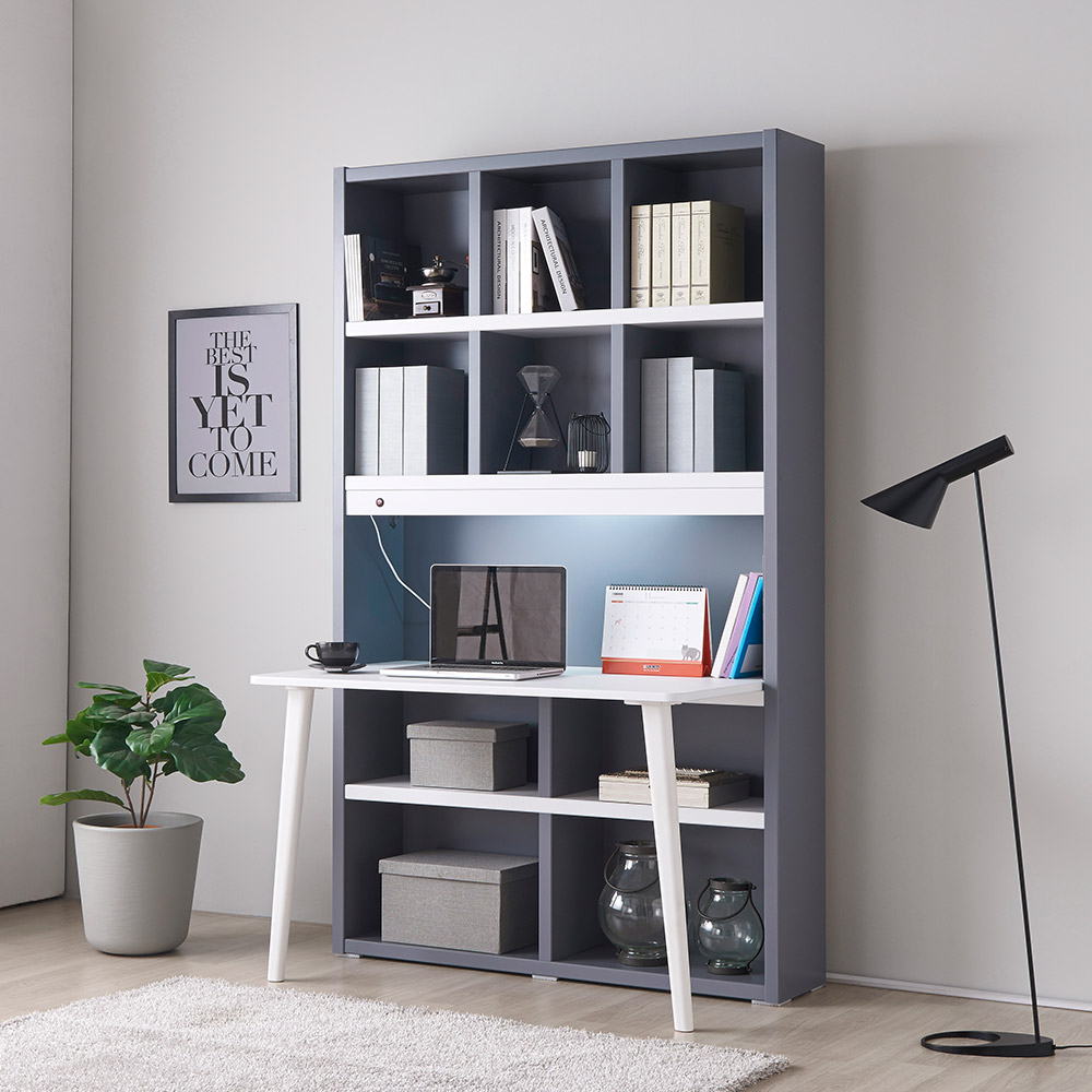 동서가구 프라임 1200 정면 책상 책장 세트 DF908134