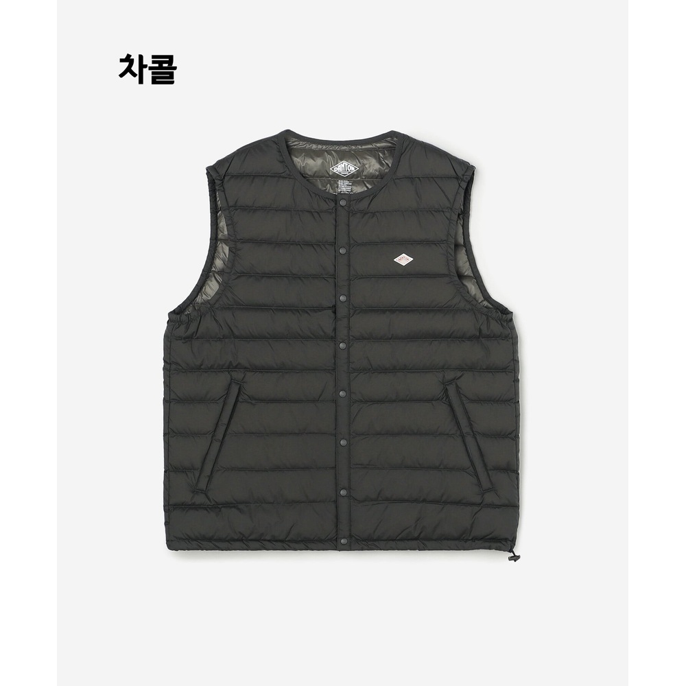 단톤 이너 다운 베스트 남성 패딩조끼 DT-A0026RRT 차콜/철 L - 상세 이미지 5