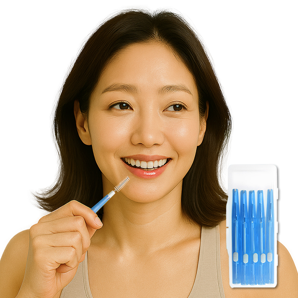 볼펜형 치간칫솔 + 일체형이쑤시개 30일분 - 메인 이미지