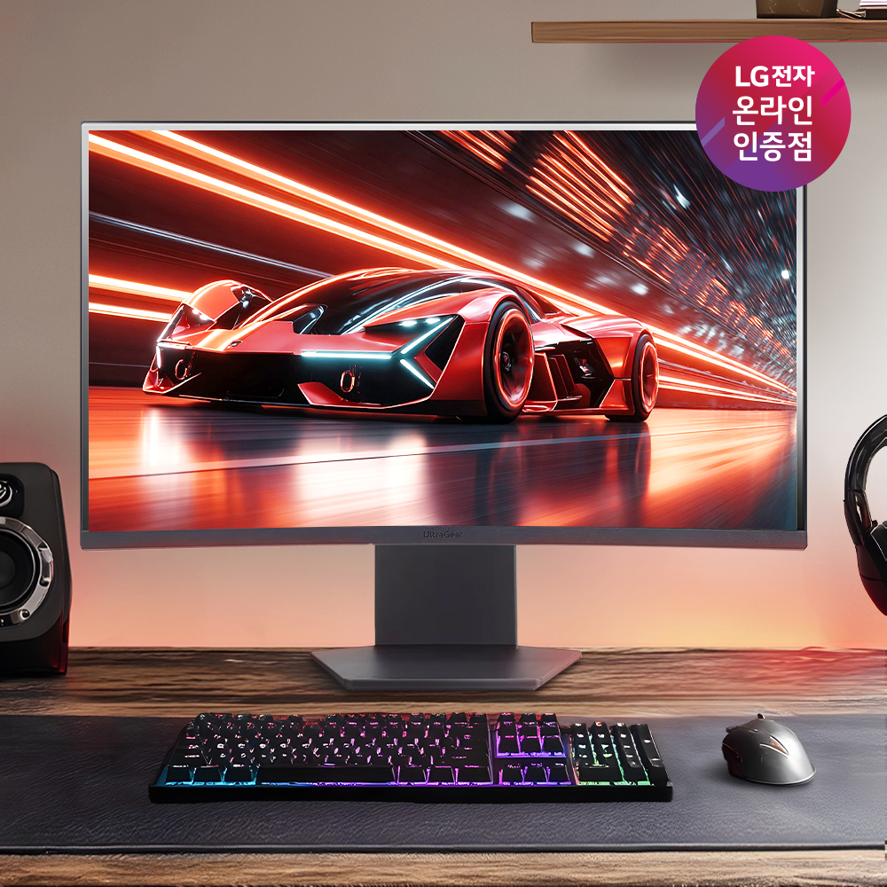 [특선물 최대26만] LG 울트라기어 게이밍모니터 27GS60QC 27인치(68.4cm) QHD 180Hz