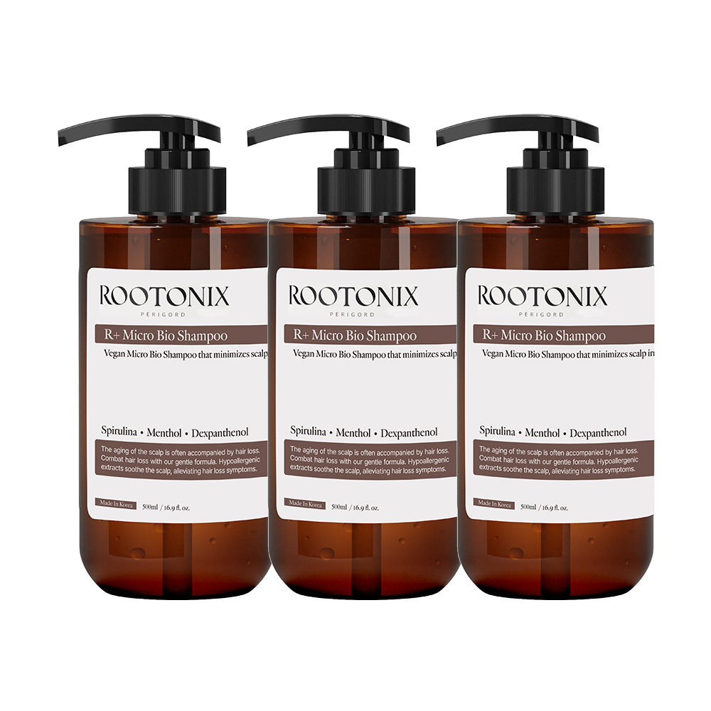 지루성 두피케어 단백질 비건 탈모 샴푸 마이크로 바이오 할랄, 500ml, 3개