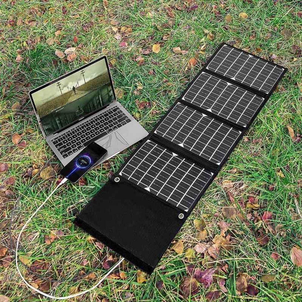 태양광패널 ESS 800W 접이식 장치 풀 가정용 배 패널 휴대용 공급 전원 45W 4개 패널 3개 인터페이스 - 상품 이미지