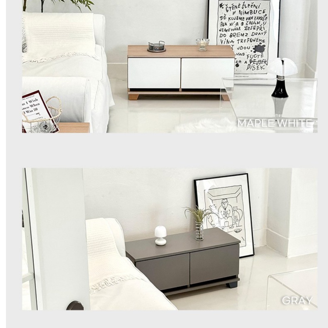 좁은 거실장 낮은 원룸 티비 다이 미니 작은 티비장