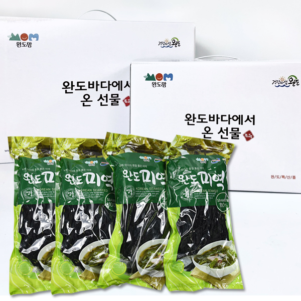 완도 햇 건미역 100gx4봉 선물세트 명절 진한국물 - 상세 이미지 2