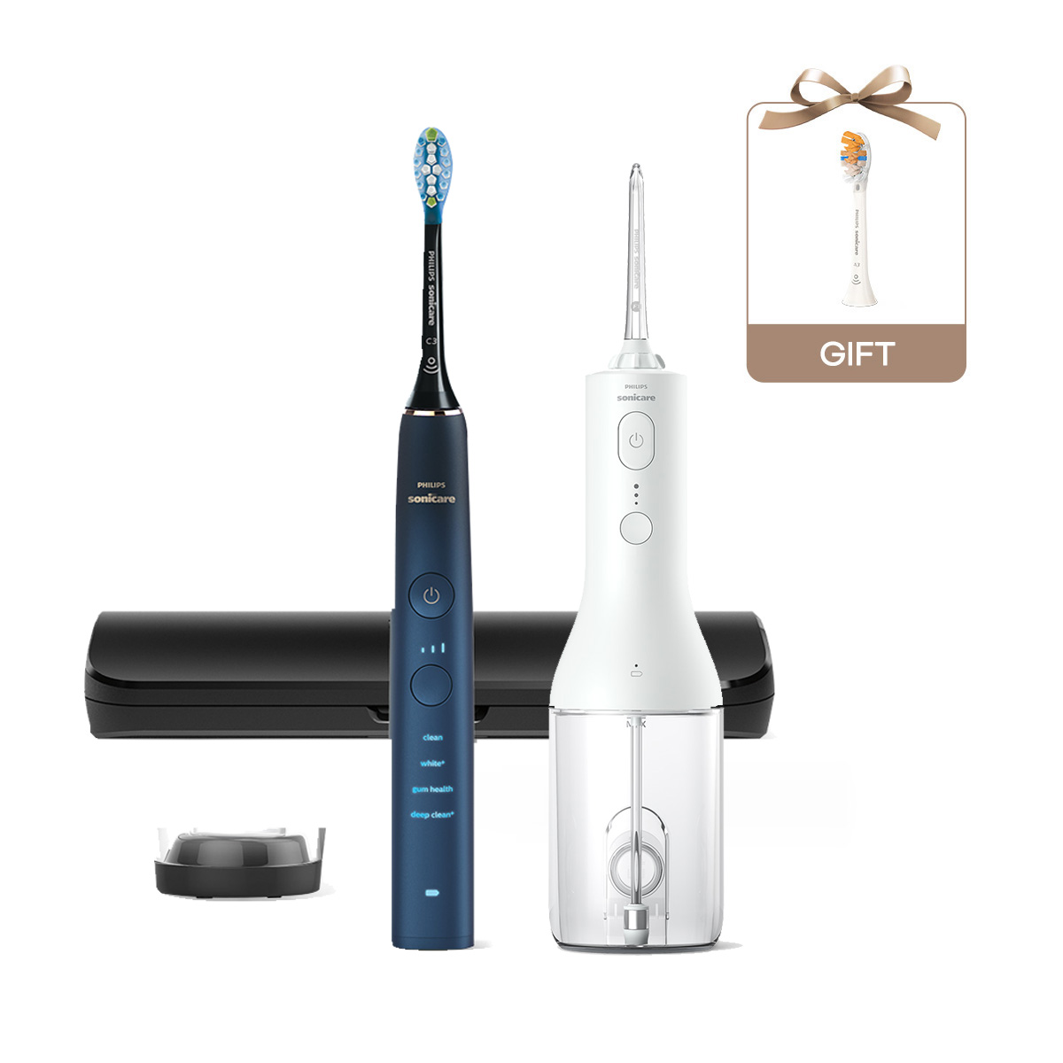 필립스 소닉케어 전동칫솔 구강세정기세트 다이아몬드클린9000 스페셜에디션 아쿠아마린