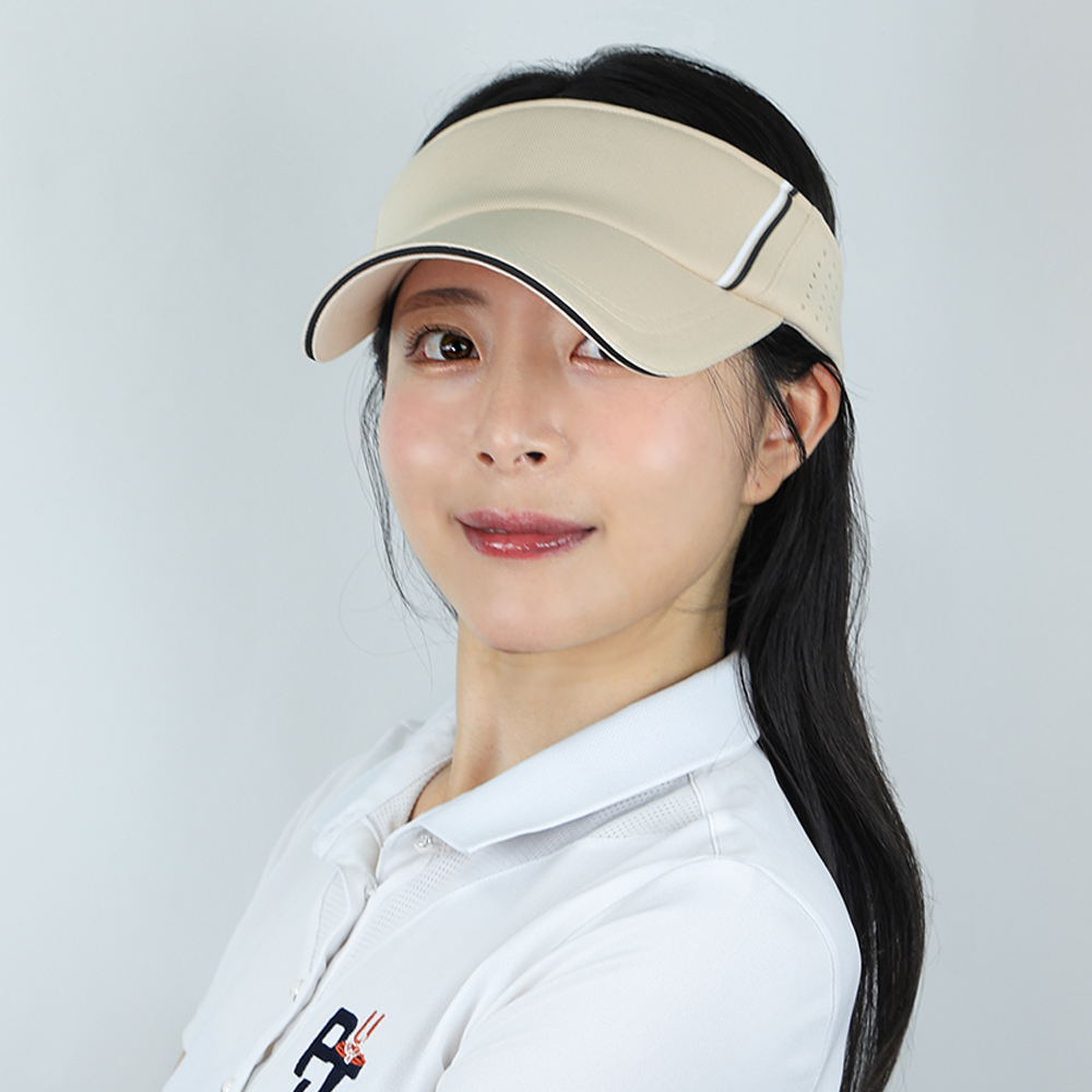 루페오 남자 여자 공용 투어 퍼포먼스 타공 샌드 와이드챙 골프 테니스 배드민턴 바이저 썬캡 모자 이미지 8