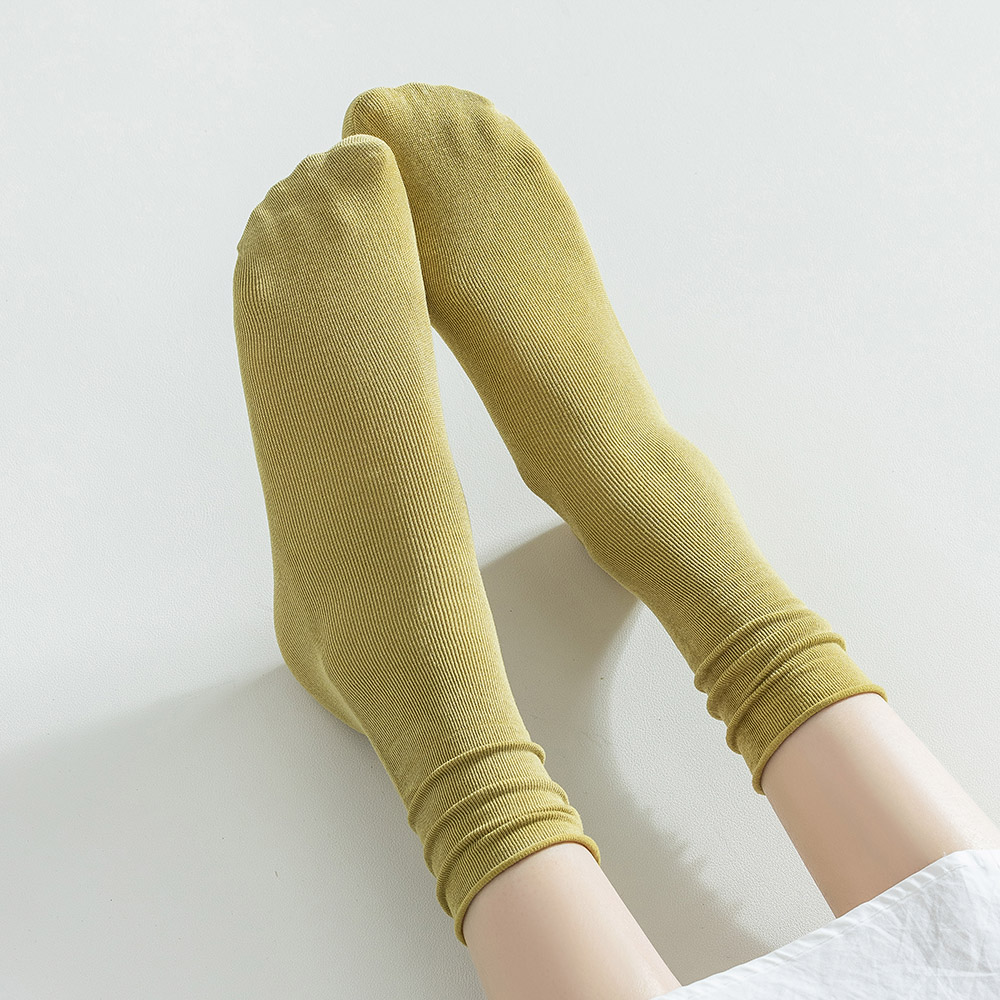 면 무압박 양말 무지 골지 긴목 장목 스타킹양말 시스루 레이스 흰 임산부