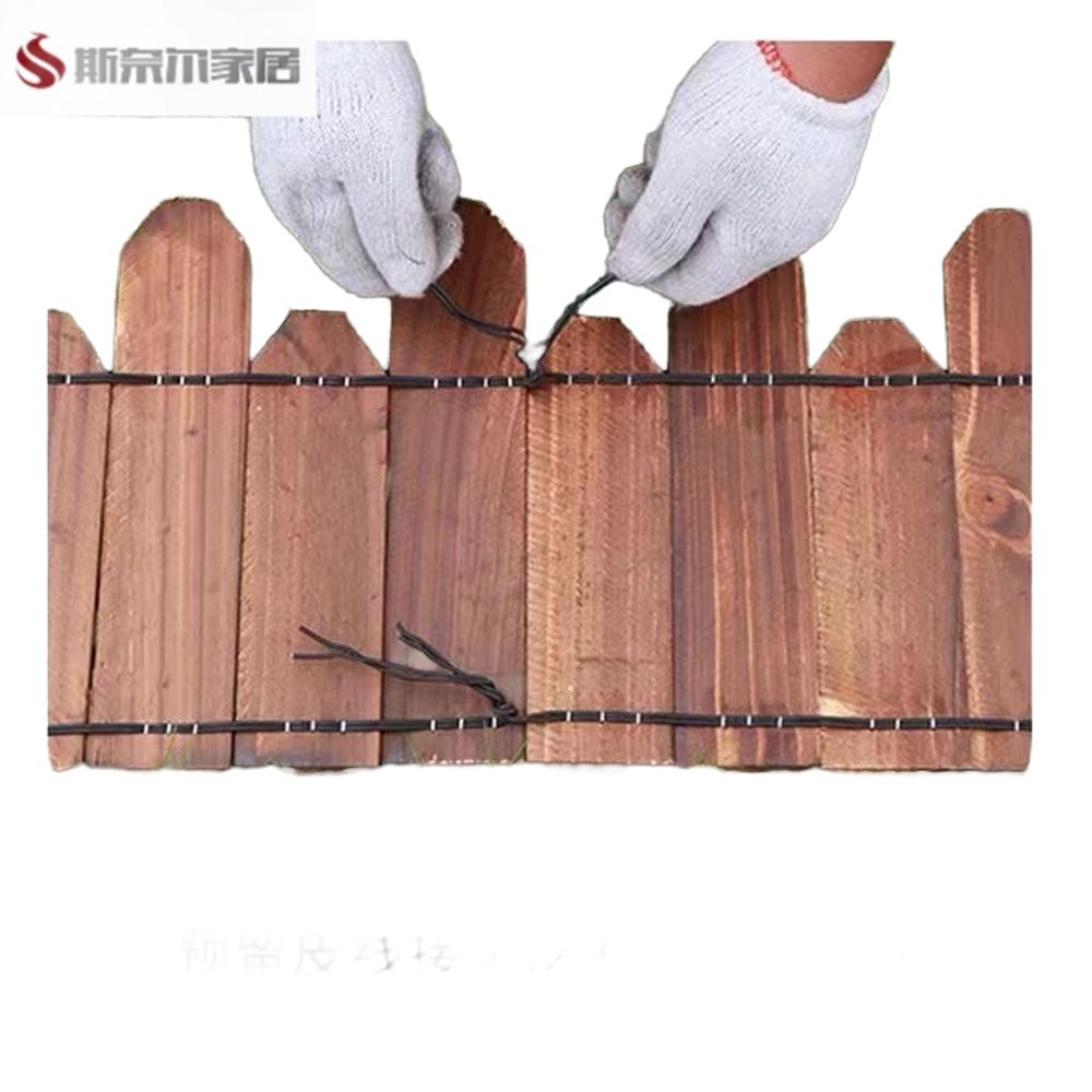 울타리 가드닝 발코니 꾸미기 잔디 경계 원목 목재 화단 - 상품 이미지