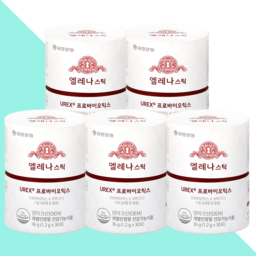 유한양행 엘레나 스틱 질유산균 UREX 분말형 30포X5박스 - 상세 이미지 4