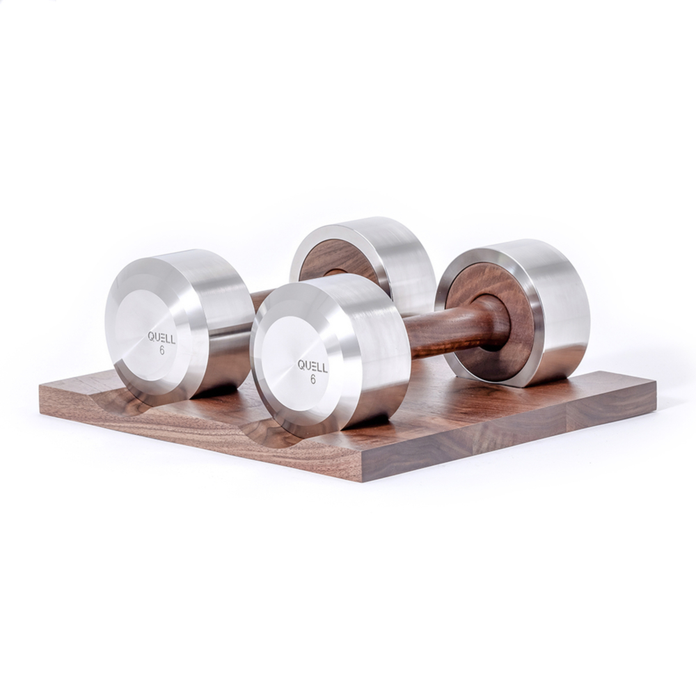 크웰 덤벨 Sacer (6kg x 2) 홈트기구 덤벨세트 아령세트 프리미엄덤벨 우드덤벨 - 메인 이미지