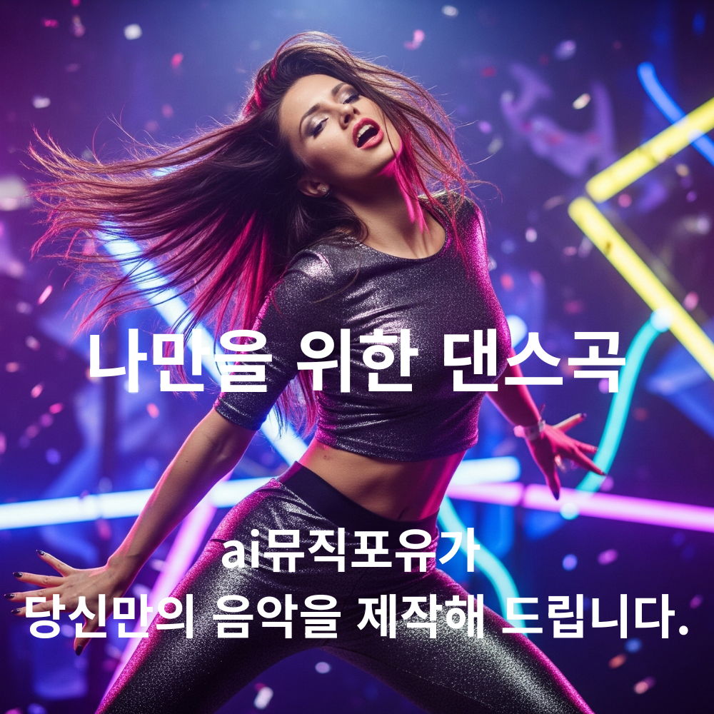 맞춤형 AI음악제작 댄스곡 - ai뮤직포유 - 상품 이미지