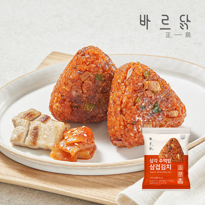 바르닭 삼각주먹밥 삼겹김치 21팩 - 상품 이미지