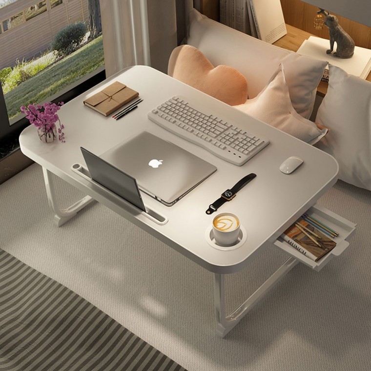 접이식 라운드 스마트 좌식 테이블 침대 좌식책상