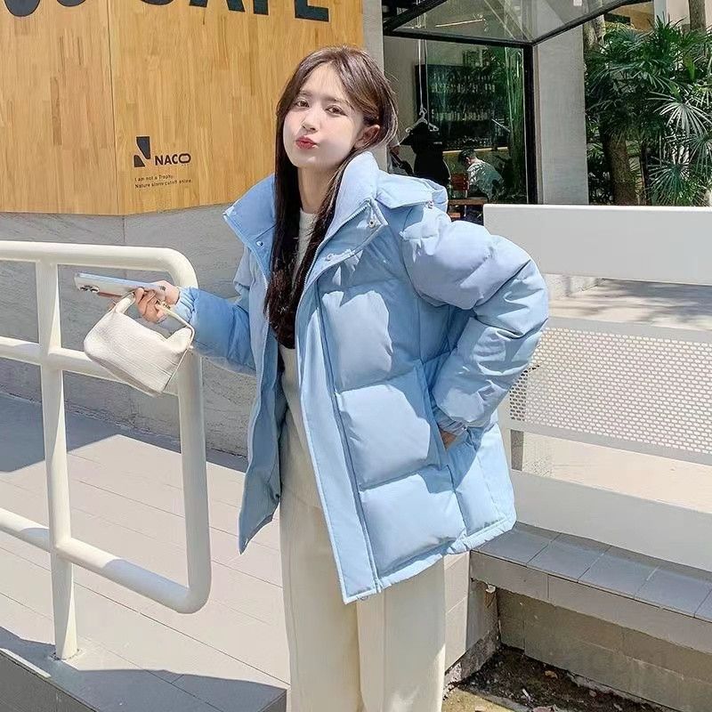 남녀공용 숏패딩 후드 스타일 가볍고 따뜻한 겨울 아웃도어 외투 캐주얼한 디자인 편안한 착용감 데일리 활용 가능 - 상세 이미지 2