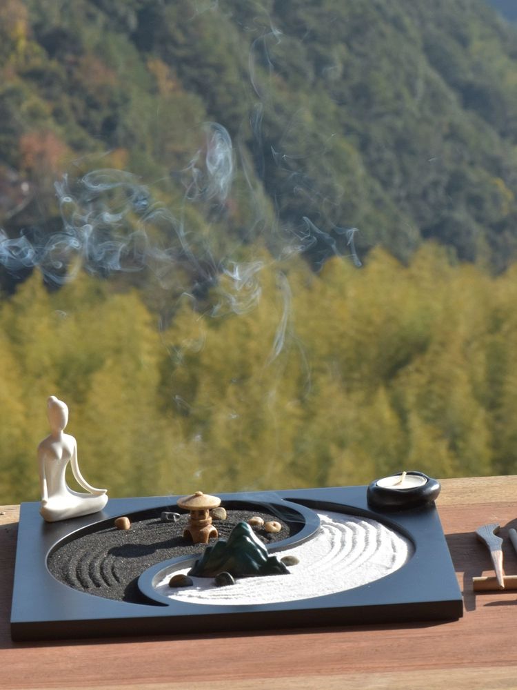 요가 스튜디오 장식 데코용 인테리어 태국 느낌 소품 개업 카페 고산 불상샌드판 - 상품 이미지