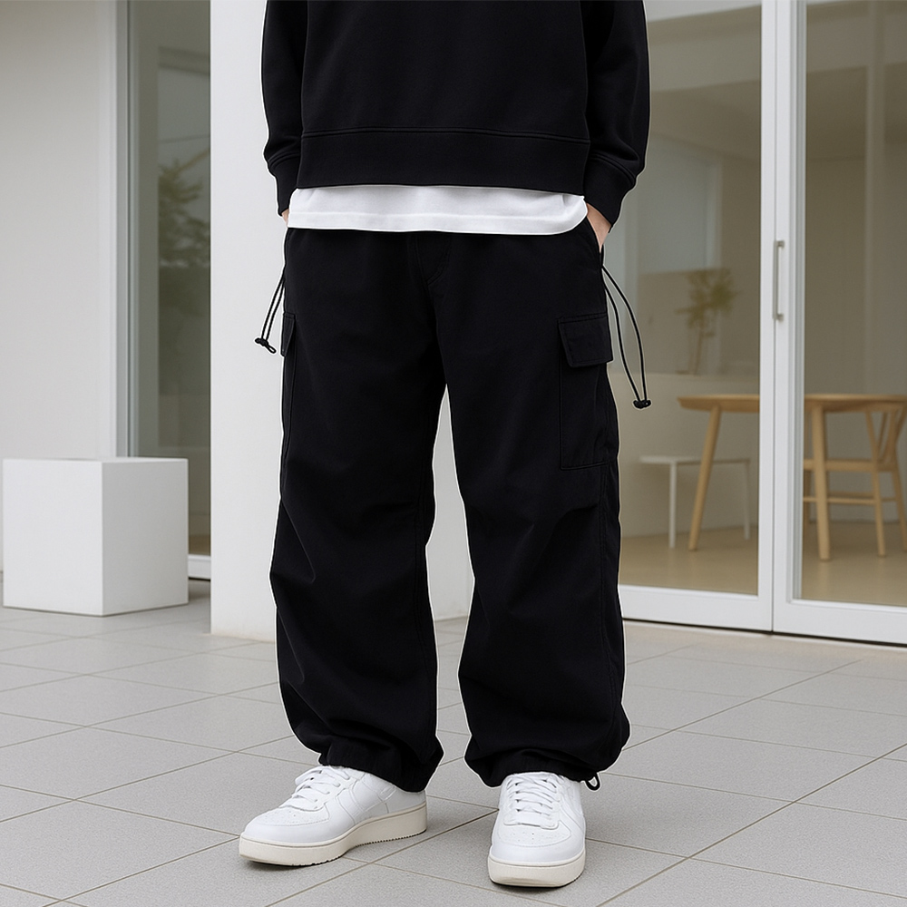 1+1 남자카고팬츠 남자조거팬츠 나일론바지 - 상세 이미지 3