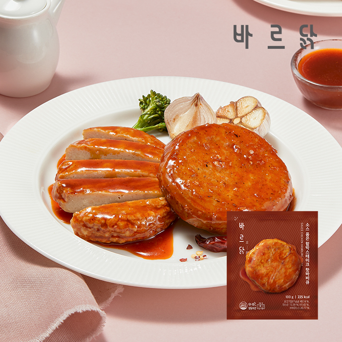 바르닭 소스품은 함박스테이크 핫바비큐 21팩