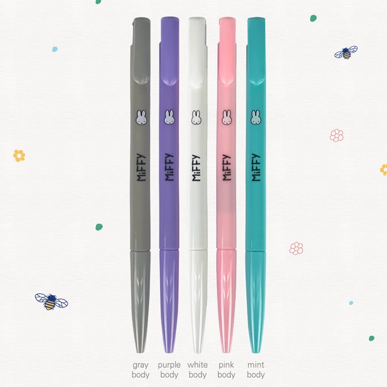 미피 볼펜 0.5mm 5본 세트 볼펜선물 - 상세 이미지 3