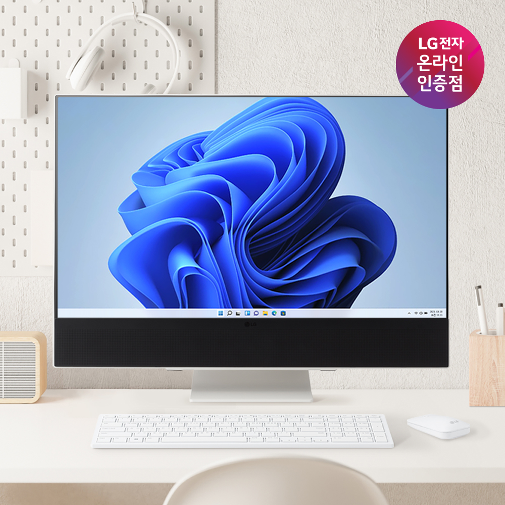 [결제가84만] LG 일체형PC 24VD70T-GX50K 13세대 i5 데스크탑 올인원PC FHD IPS 프리도스