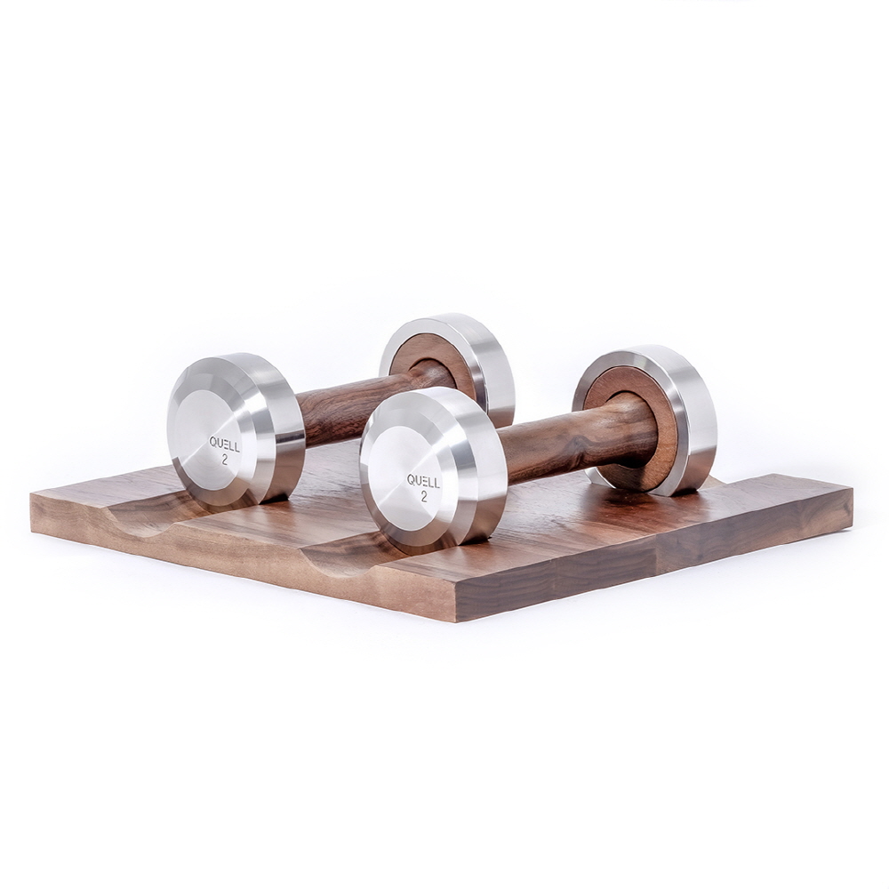 크웰 덤벨 Sacer (2kg x 2) 홈트기구 덤벨세트 아령세트 프리미엄덤벨 우드덤벨 - 메인 이미지