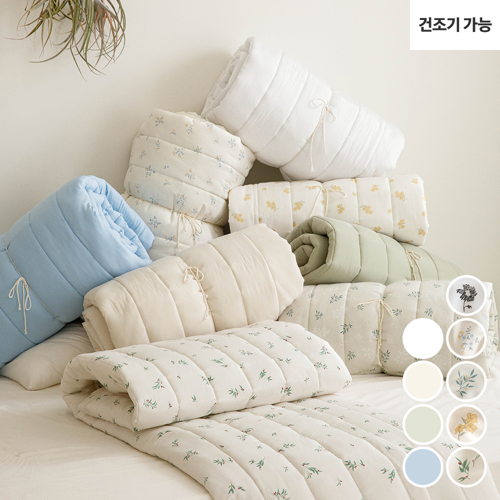 (건조기 가능)부드럽고 폭신한 모달 누빔패드 (뒷면 밴딩)