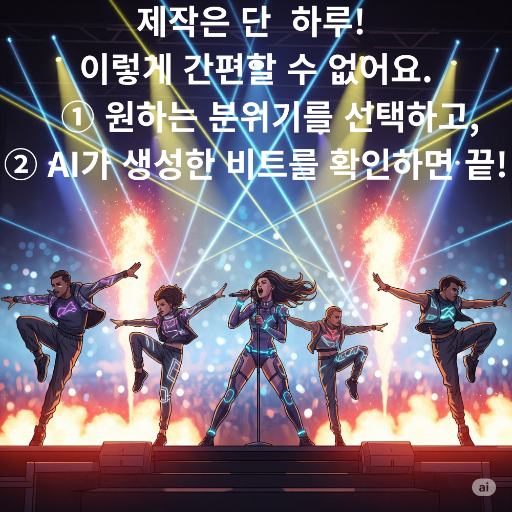 맞춤형 AI음악제작 댄스곡 - ai뮤직포유 - 상세 이미지 4