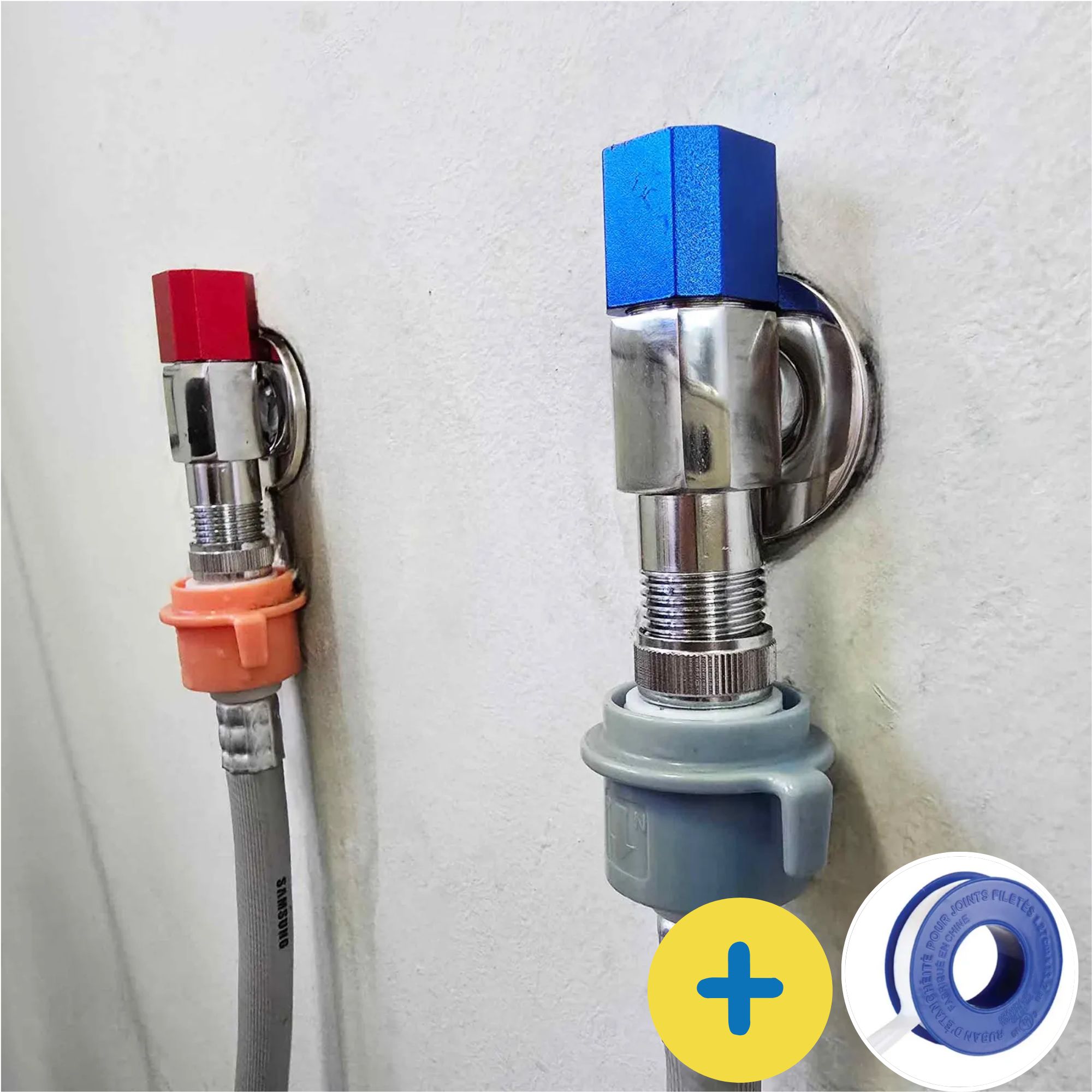 슬림수전 납작 수전 세탁기 세탁실 수도꼭지 베란다 2세대 제품 이미지