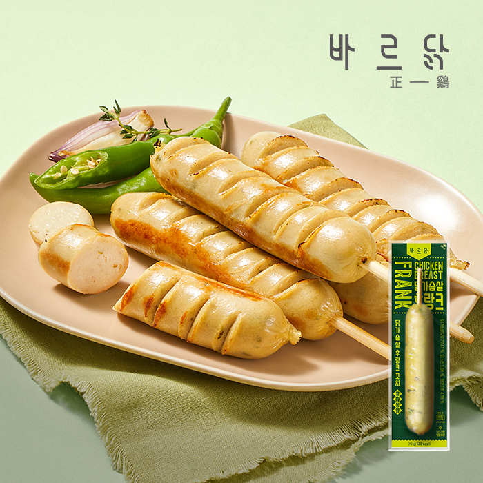 바르닭 닭가슴살 후랑크 꼬치 알싸청양 21팩 - 상품 이미지