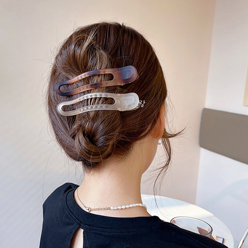 올림머리집게핀 악어 대형집게핀 헤어삔