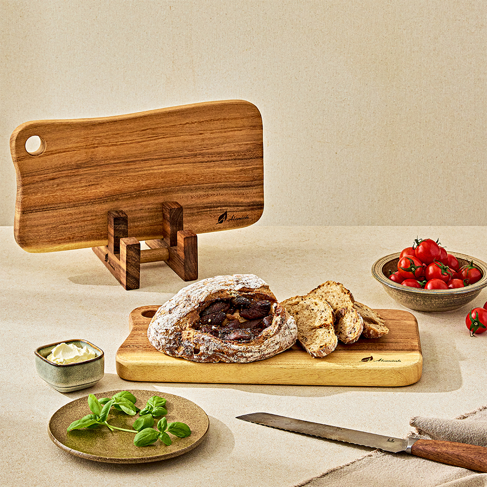 알라미아 파투하 페이스그레인 통원목 도마 3size 플레이팅 캠핑도마 이미지 7