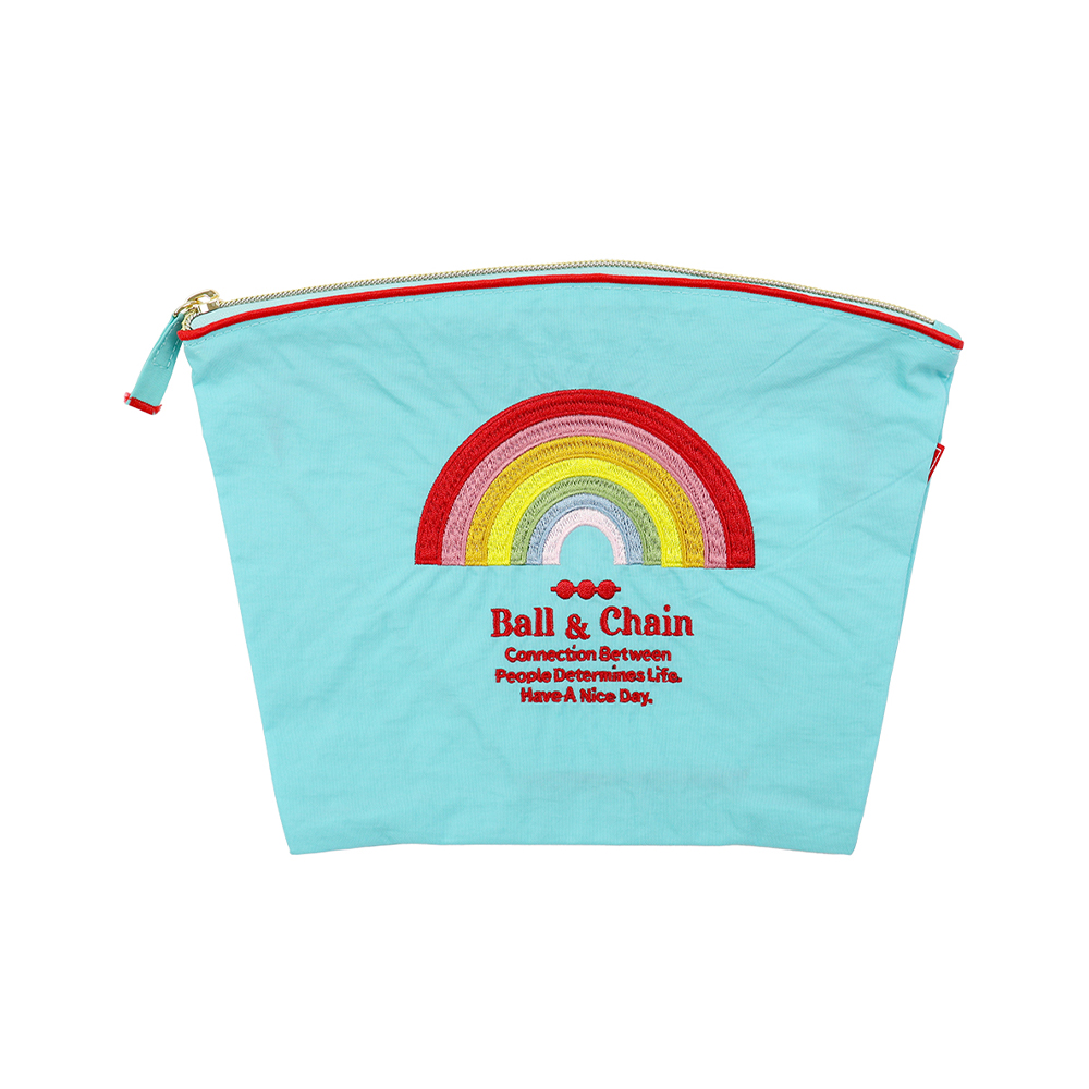 볼앤체인 블루 레인보우 미디움 파우치 220191206 Rainbow - 상품 이미지