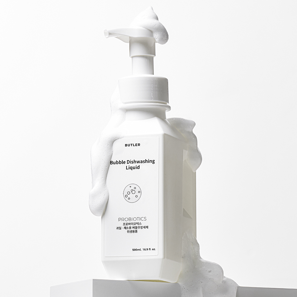 버틀러 프로바이오틱스 버블 주방세제 500ml 1통 젖병세정부터 과일까지 - 상세 이미지 4