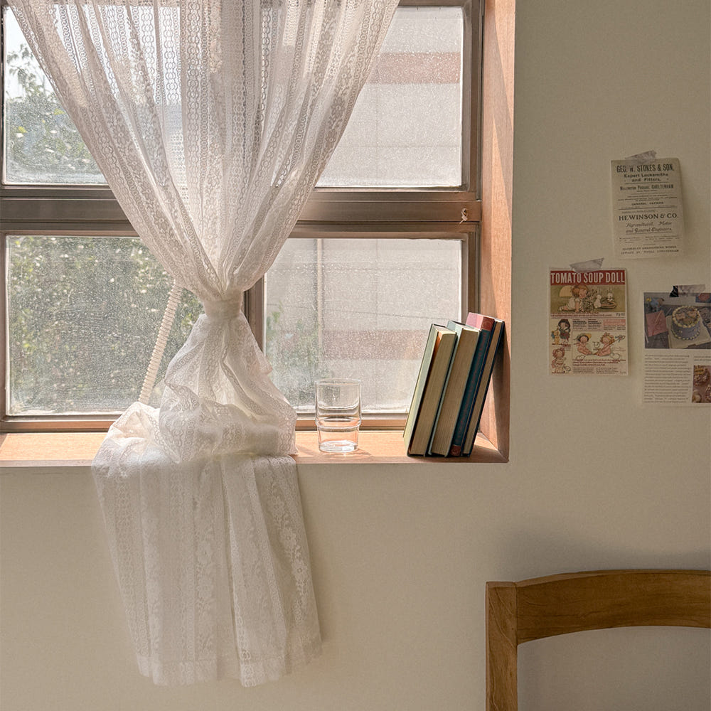 마리엔젤 빈티지 발레리나 레이스 커튼