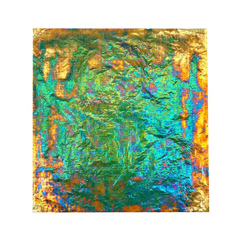 은박지 은박 동박 구리 환채박 옷칠 암채화 채색화 그림 구운 포일 조각-미소 청빈 2g - 상품 이미지