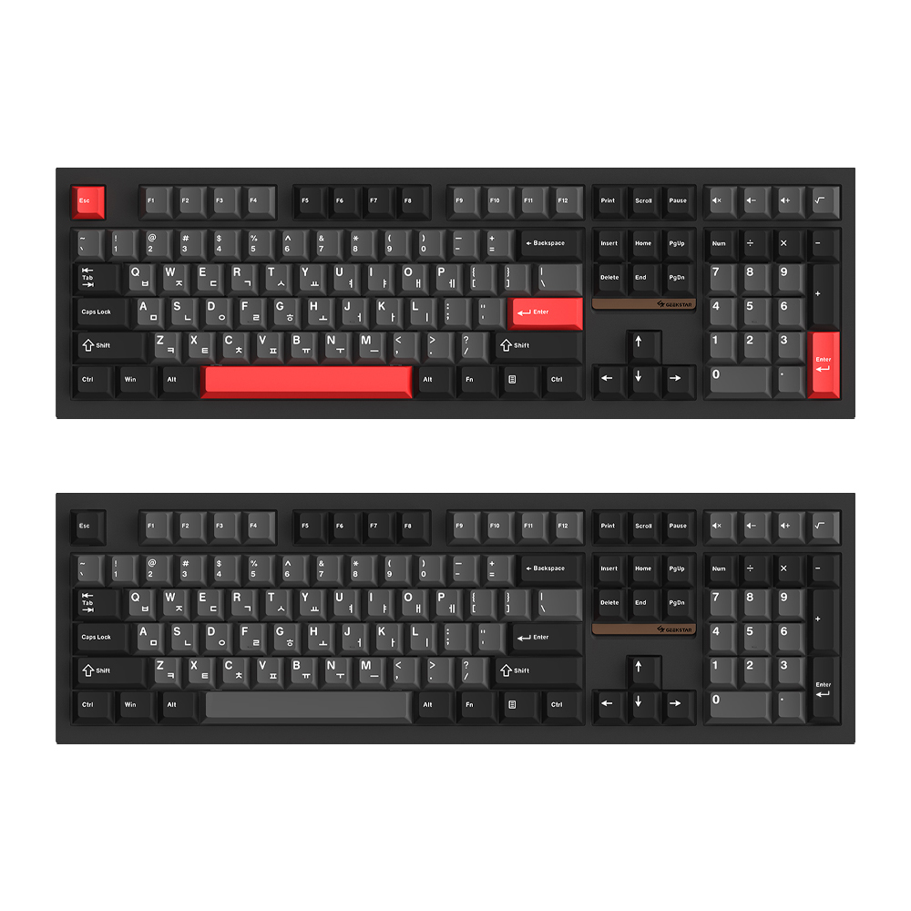 긱스타 GKG108R 유무선 저소음 기계식 키보드 풀배열 게이밍 사무용 가스켓 HMX 선셋 - 상세 이미지 3