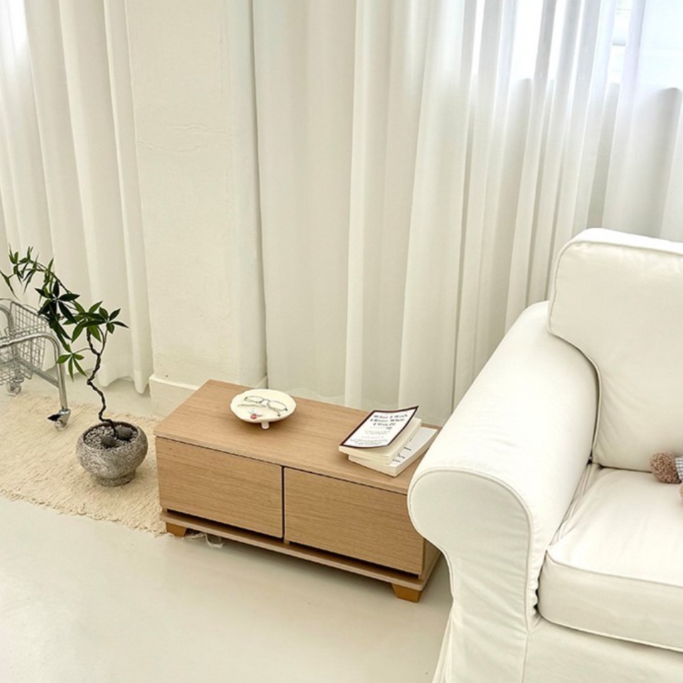 좁은 거실장 낮은 원룸 티비 다이 미니 작은 티비장