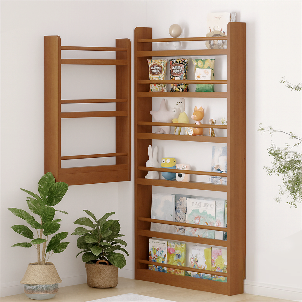 틈새 책장 거실 서재 폭 좁은 오픈형 슬림 5단 책꽂이