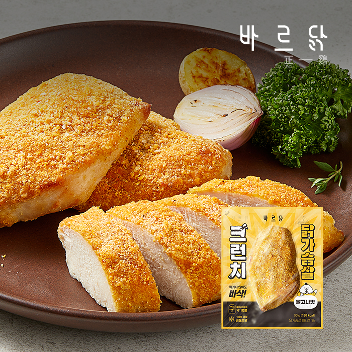 바르닭 크런치 닭가슴살 달고나맛 21팩 - 상품 이미지