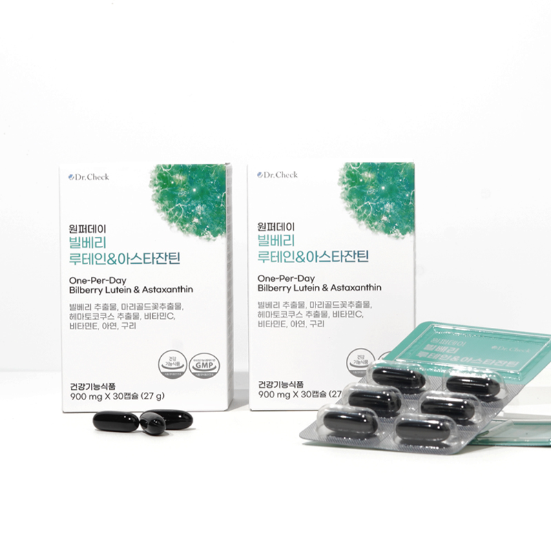 닥터체크 원퍼데이 빌베리 루테인 아스타잔틴 30캡슐, 4개 - 상세 이미지 5
