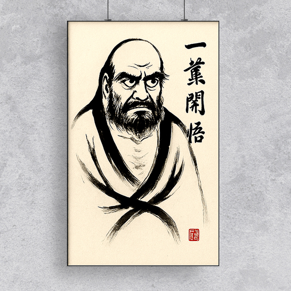 풍수 달마도 액자 우 (흑) 거실 인테리어 kisn112