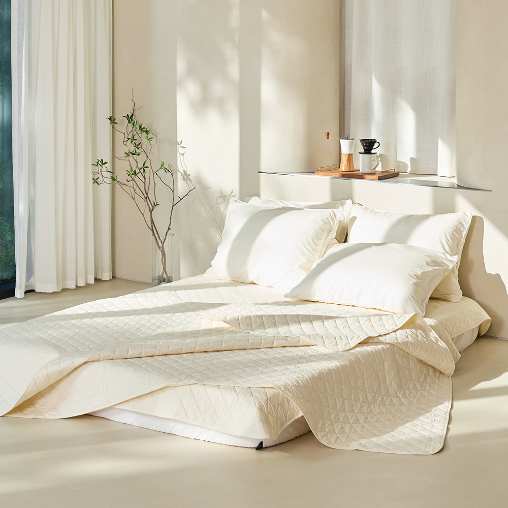 프랑스 워셔블 양모 스프레드 크림, Q(퀸)