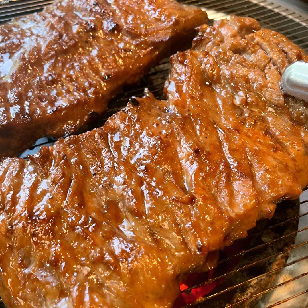 제주 흑돼지 왕구이 1.2kg+1.2kg 칼집 숯불 양념구이 48시간 저온숙성육 - 상세 이미지 5