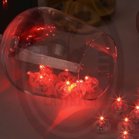 DOXA협력사 따뜻한잡화점 LED 볼 풍선 조명 레드 50개입 장식조명 독특한무드등 led풍선전구