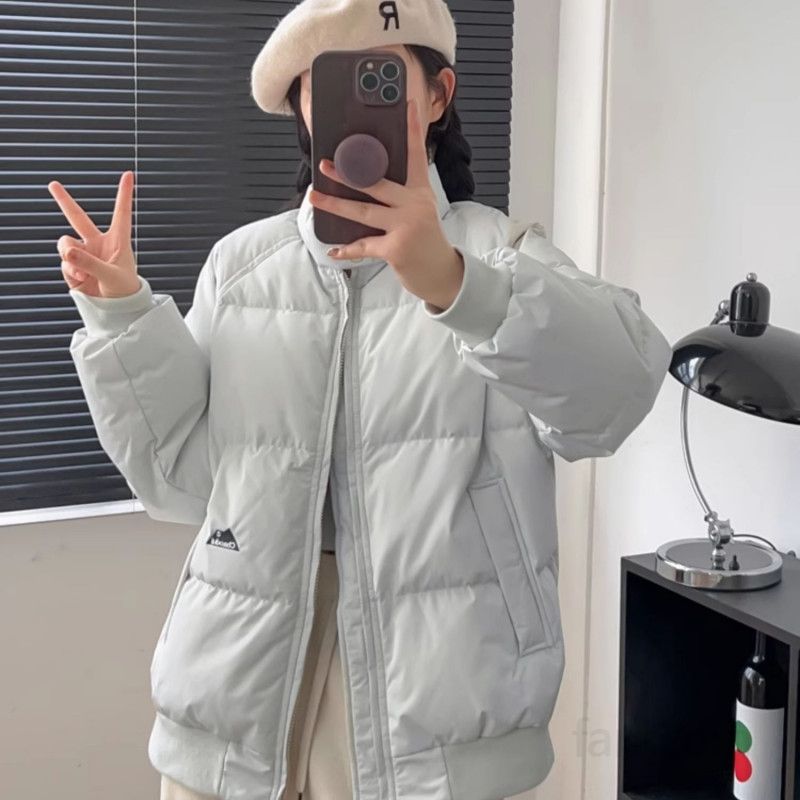 여성 경량 코튼 숏패딩 가벼운 착용감 다운 점퍼 데일리 스타일 사무실 외출용 트렌디한 디자인 봄 가을용 - 상세 이미지 4