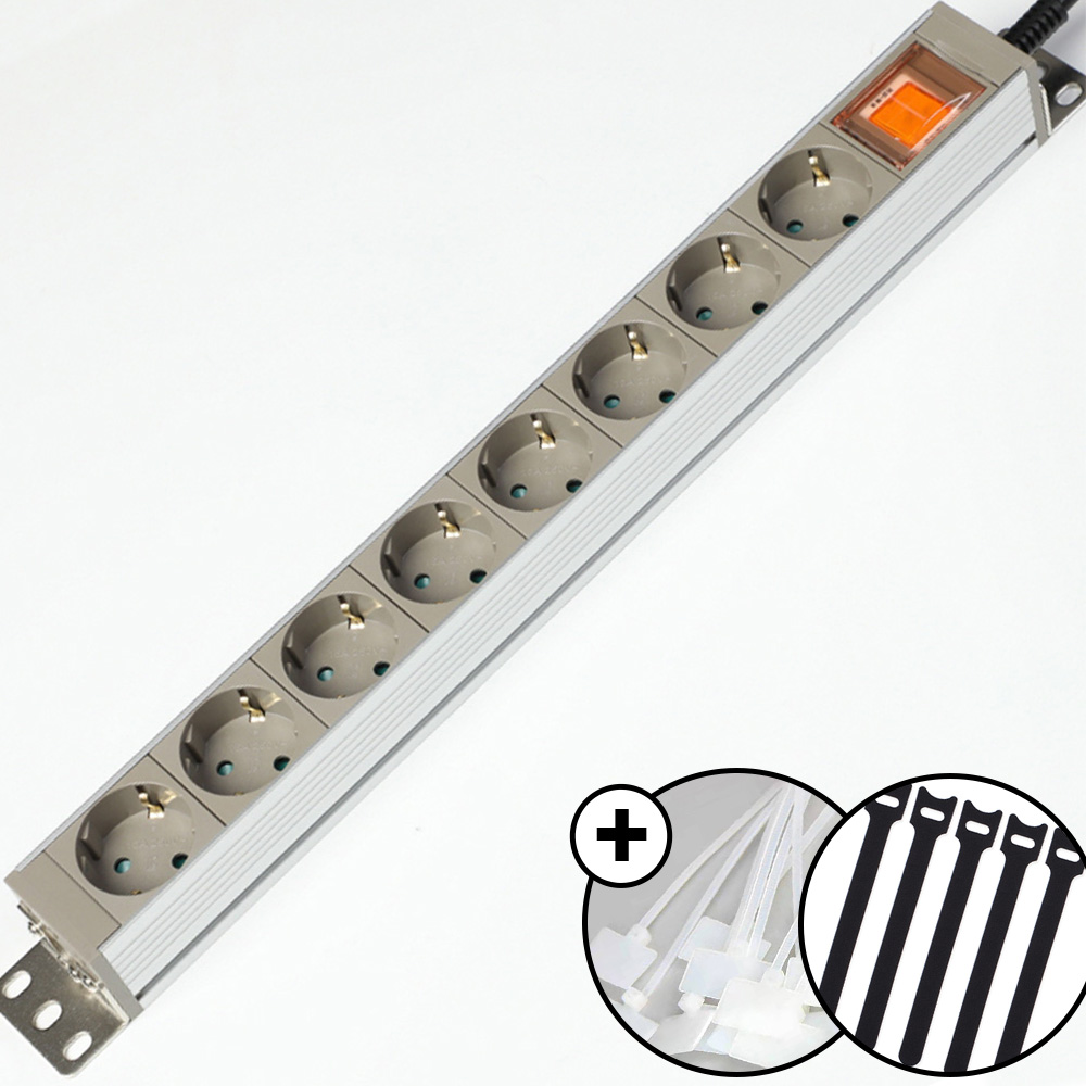 고용량멀티탭 8구 고전압 고전력 산업용 공업용 국산 안전 4000w 콘센트 1.5m